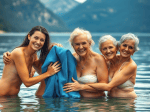 quatre-femmes-nues-se-sechent-avec-un-linge-bleu-au