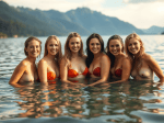 six-femmes-nues-dans-un-lac-derriere-il-y-a